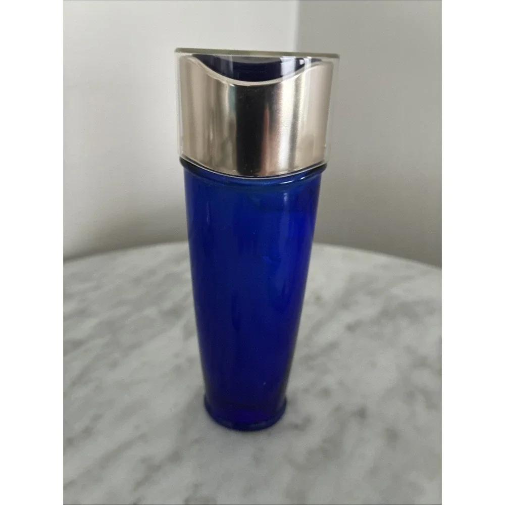 Vintage Blue Glass Guerlain Midnight Secret Late Night Recovery Treatment 1 oz